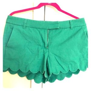 J. Crew scalloped shorts